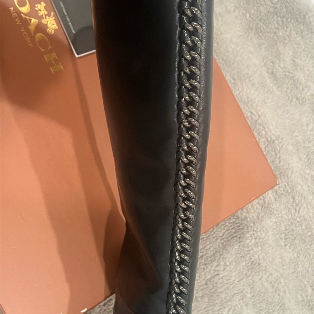 Coach Black Leather Women's Boots - Picture 3 of 6